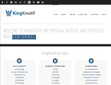 Tablet Screenshot of kingkreatif.com